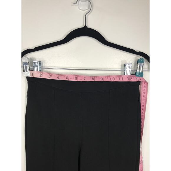 Theory Womens 2 XS Demitria Vent Double Knit Black Pants Simple Modern Office - Picture 10 of 13